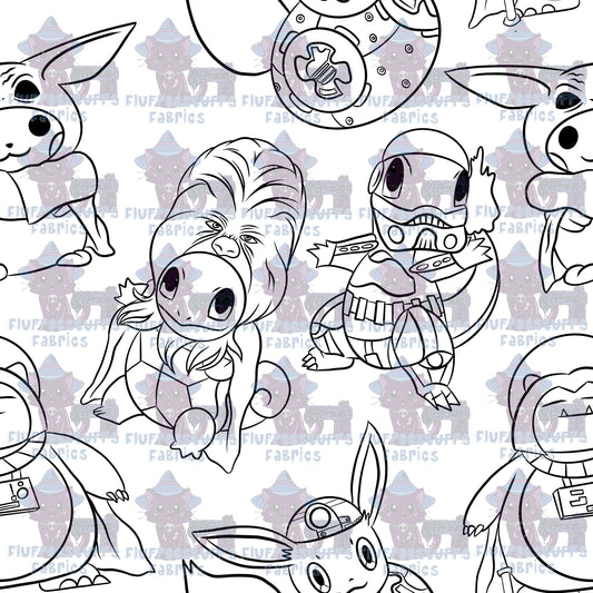 Color Me Pocket Pals Space Wars_