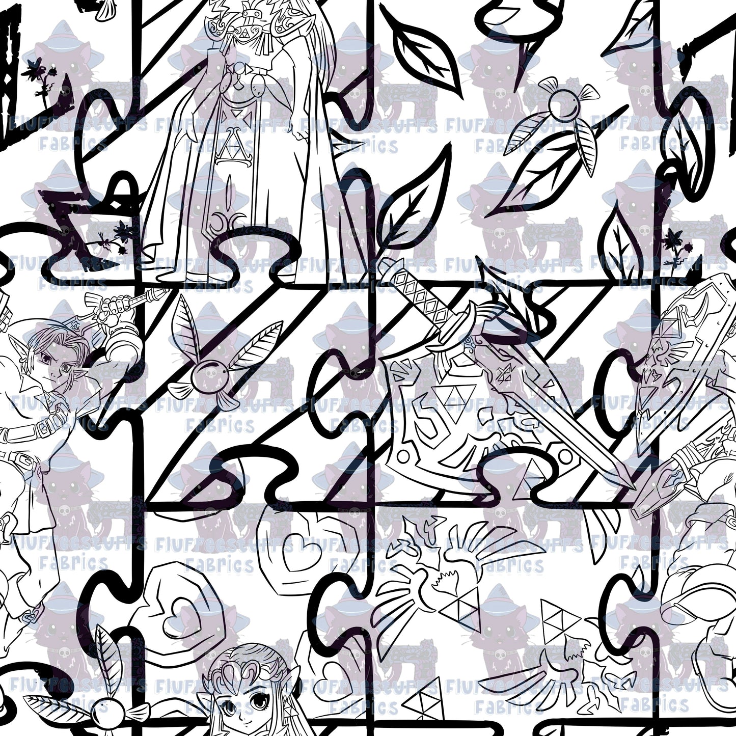 Color Me Rescue the Princess Puzzle Pieces