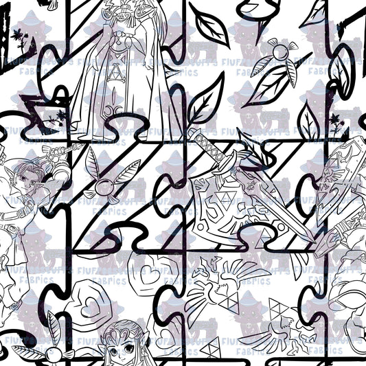 Color Me Rescue the Princess Puzzle Pieces
