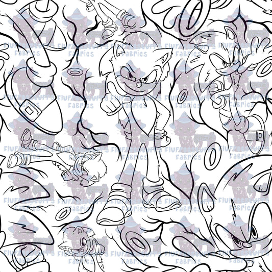 Color Me Speedy Hedgehog