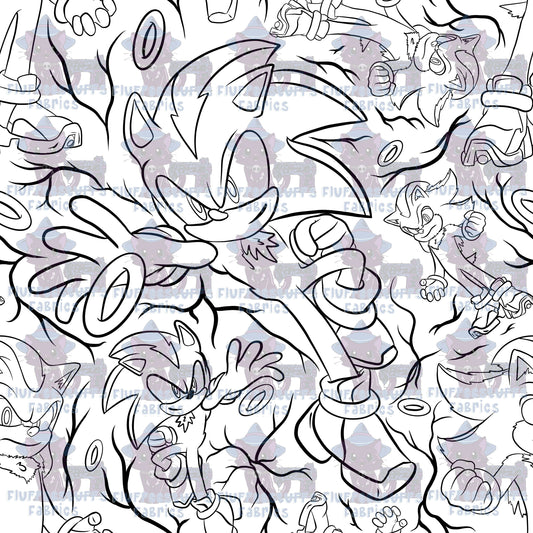 Color Me Speedy Hedgehog Friends
