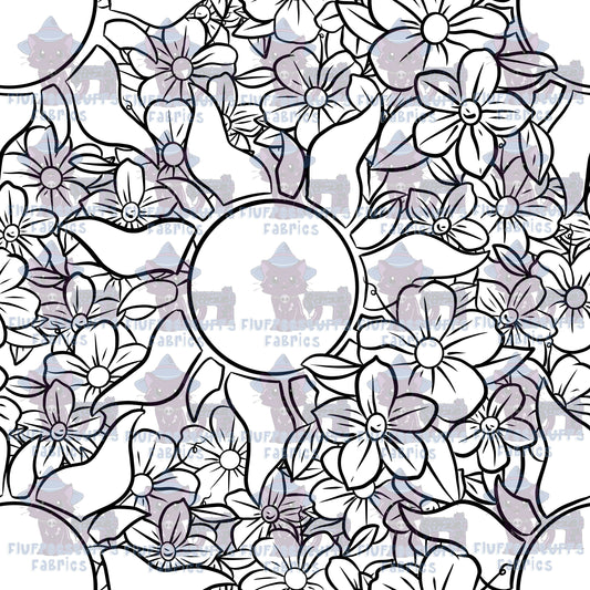 Color Me Sun and Flowers