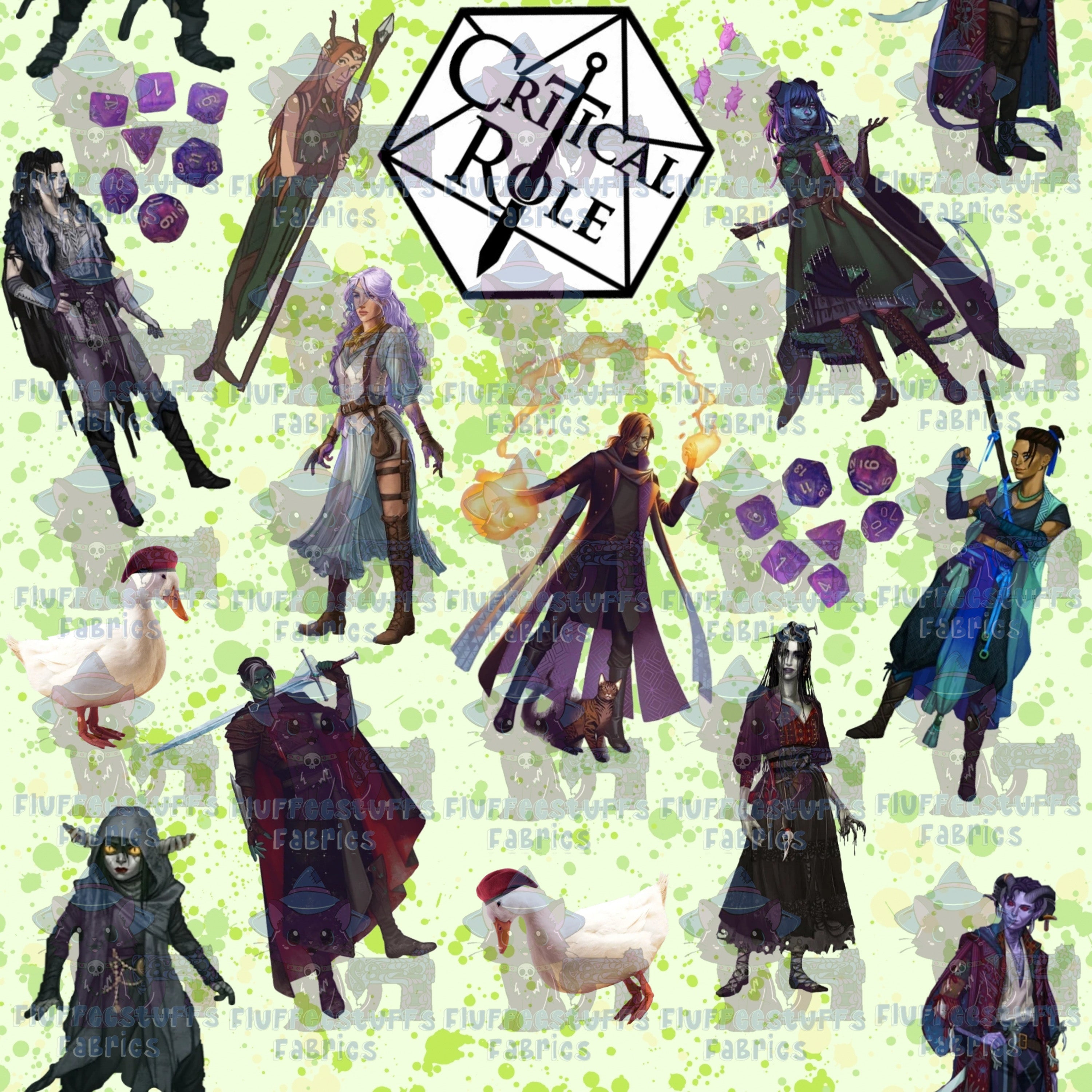 Textyle Dnd DnD – FluffeeStuffs Fabrics