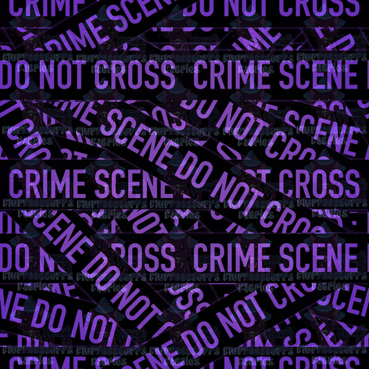 Crime Scene Tape Purple