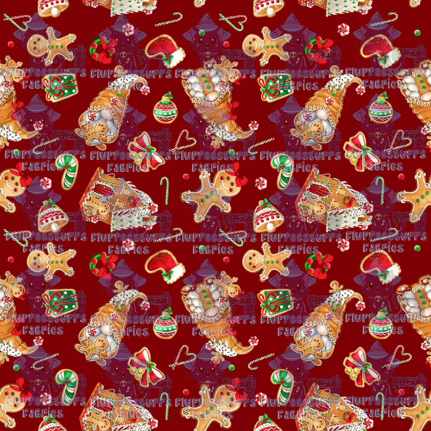 Gingerbread Gnomes Red