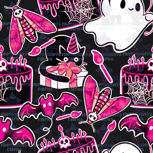 Haunted Birthday Neon Pink