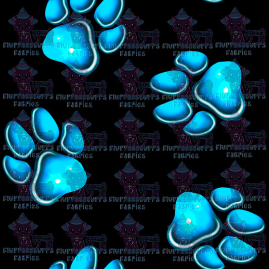 Heeler Sisters Blue Paw Prints