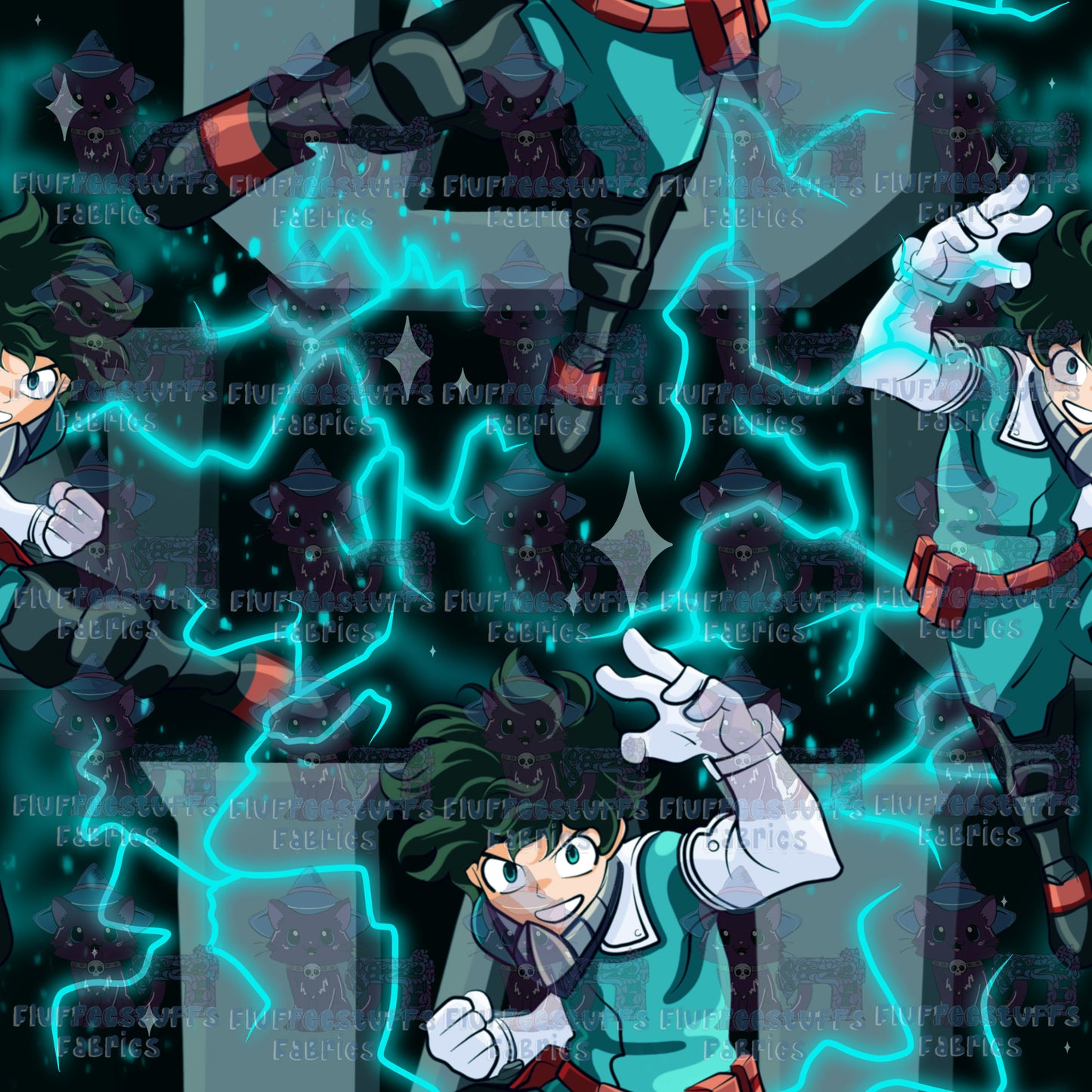 Hero School Deku in Flight