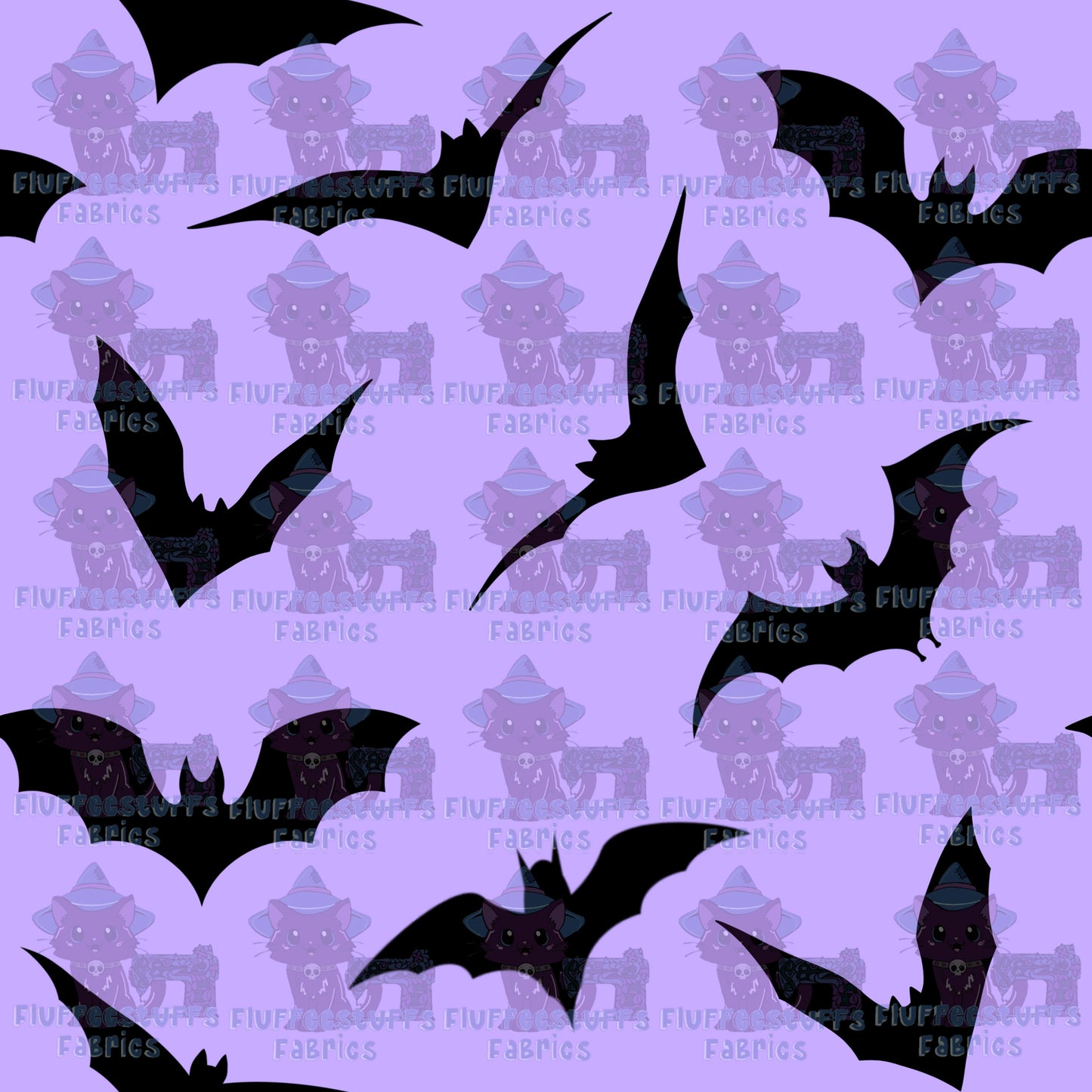 Hex Bats on Purple