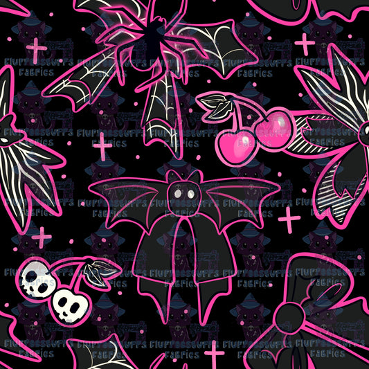 Hex Bows Pink Goth A