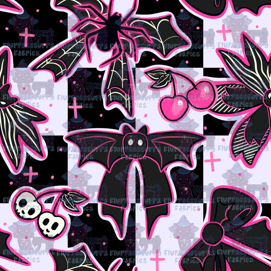 Hex Bows Pink Goth B