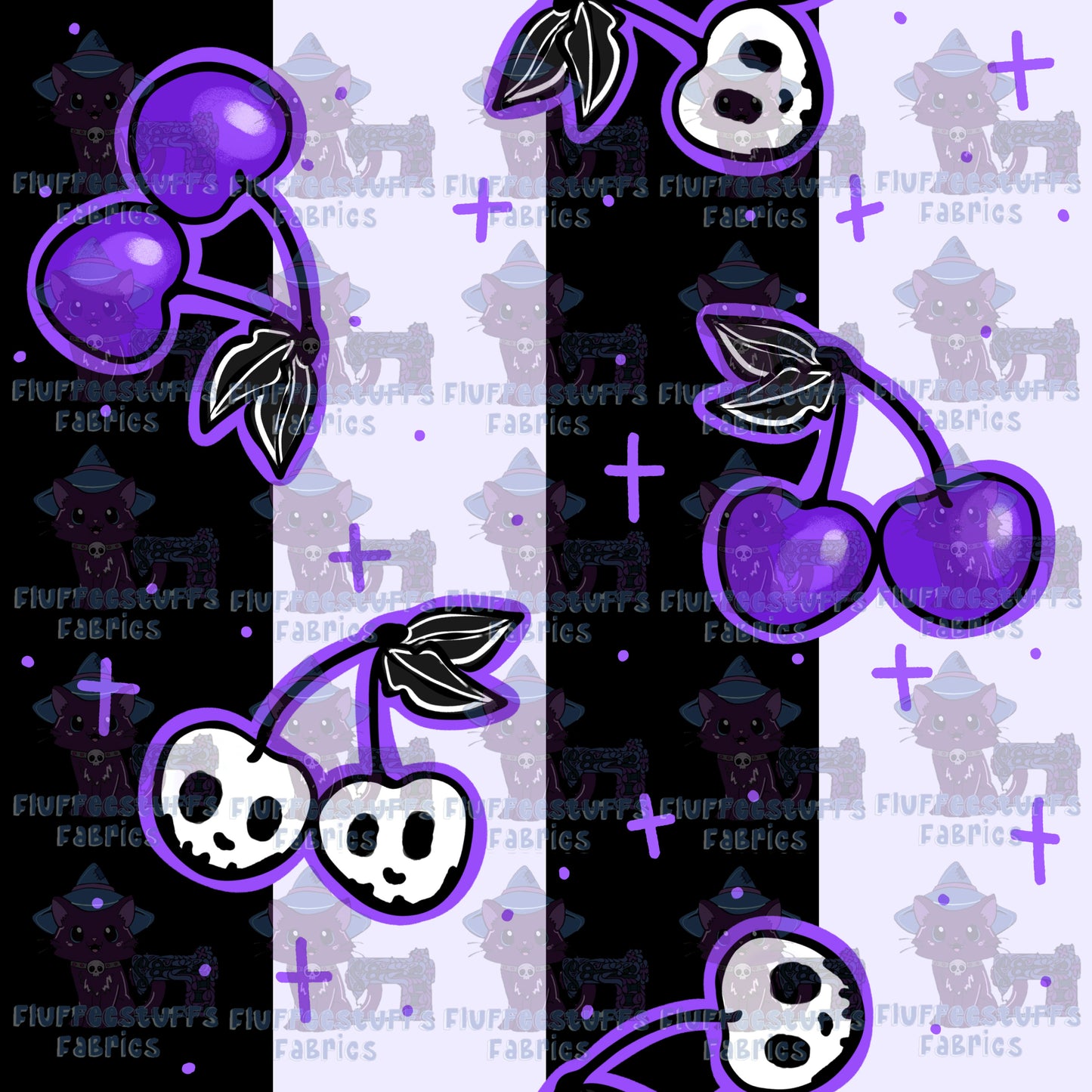 Hex Cherries Purple Goth B