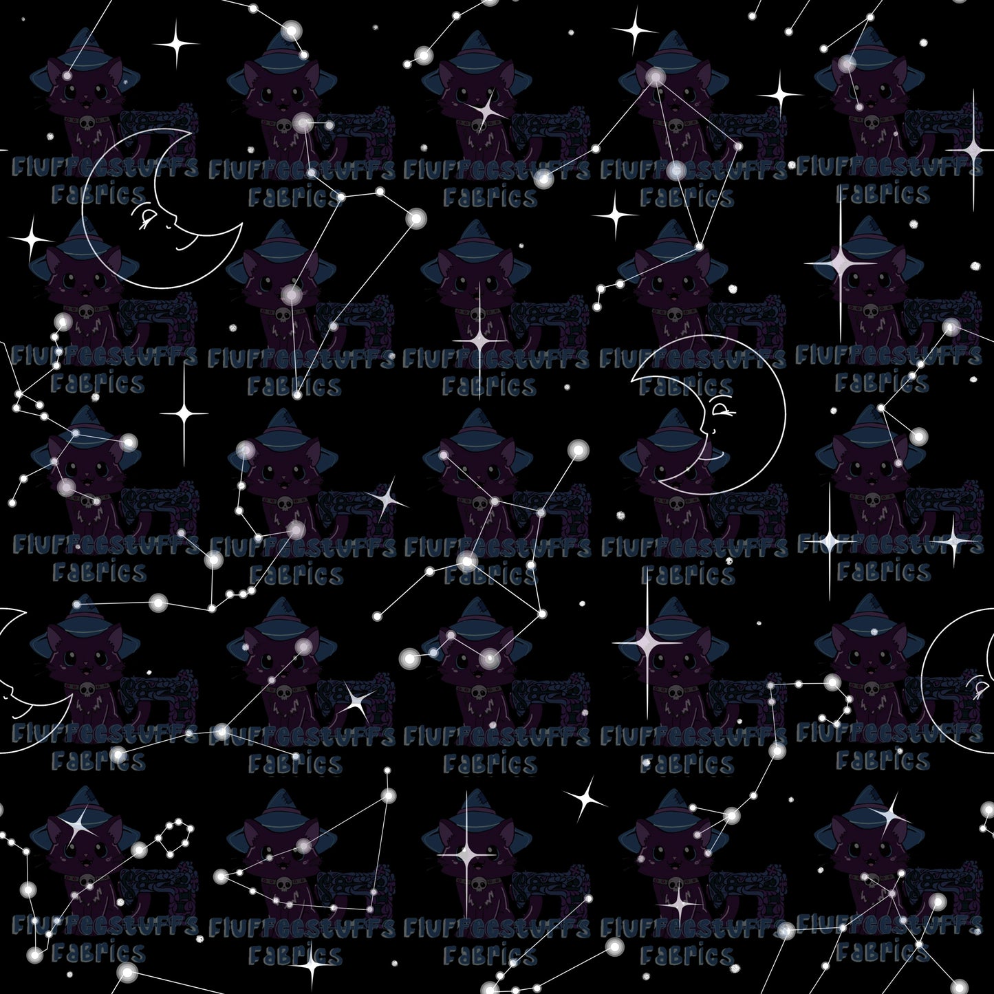 Hex Constellations Black and White