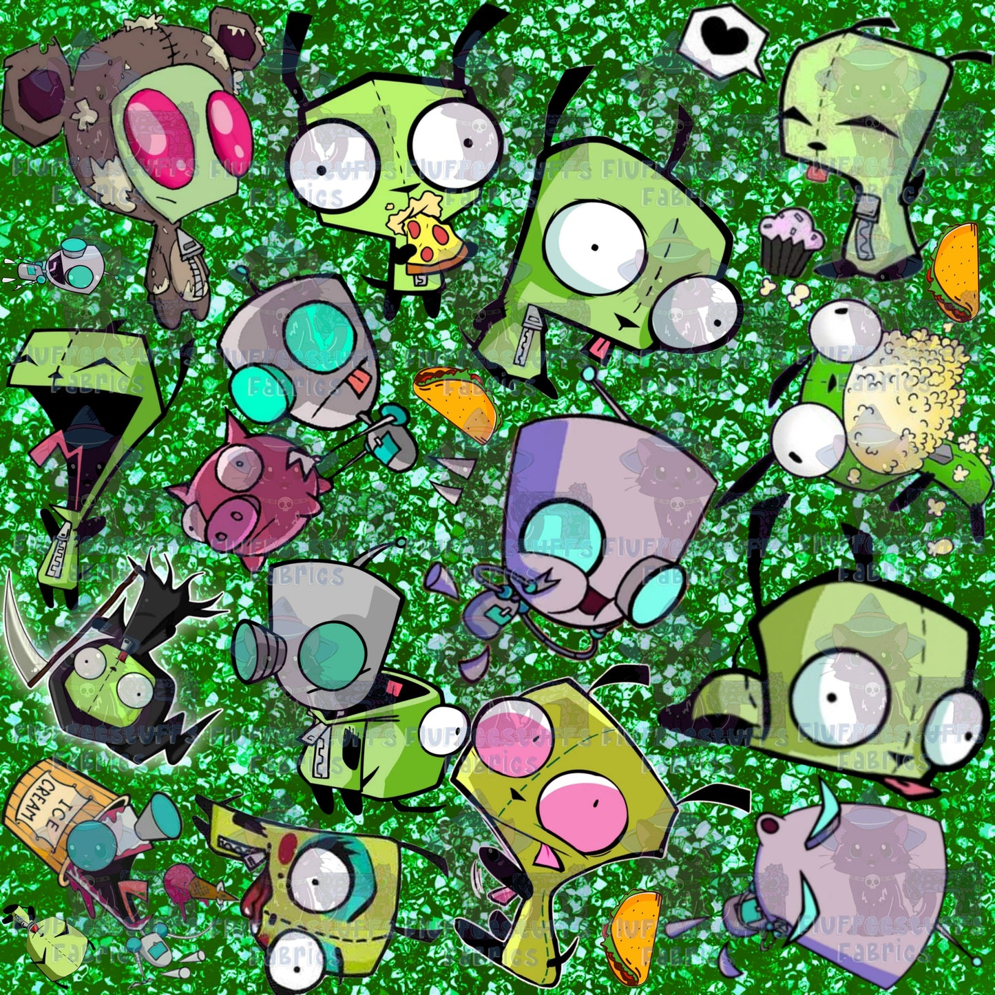 Invader Alien Robot Sticker Exclusive
