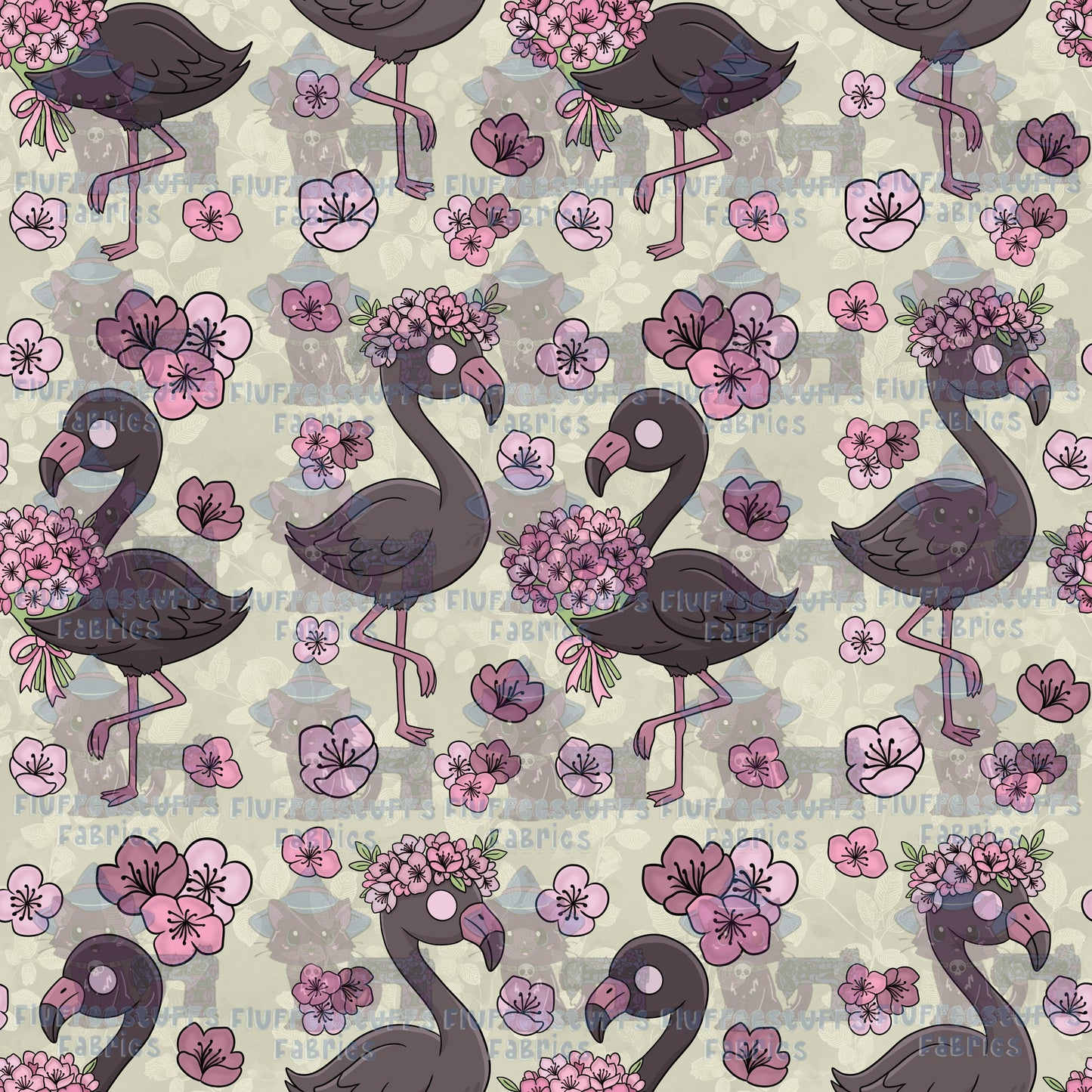 Jerry Chronicles Flower Flamingo B