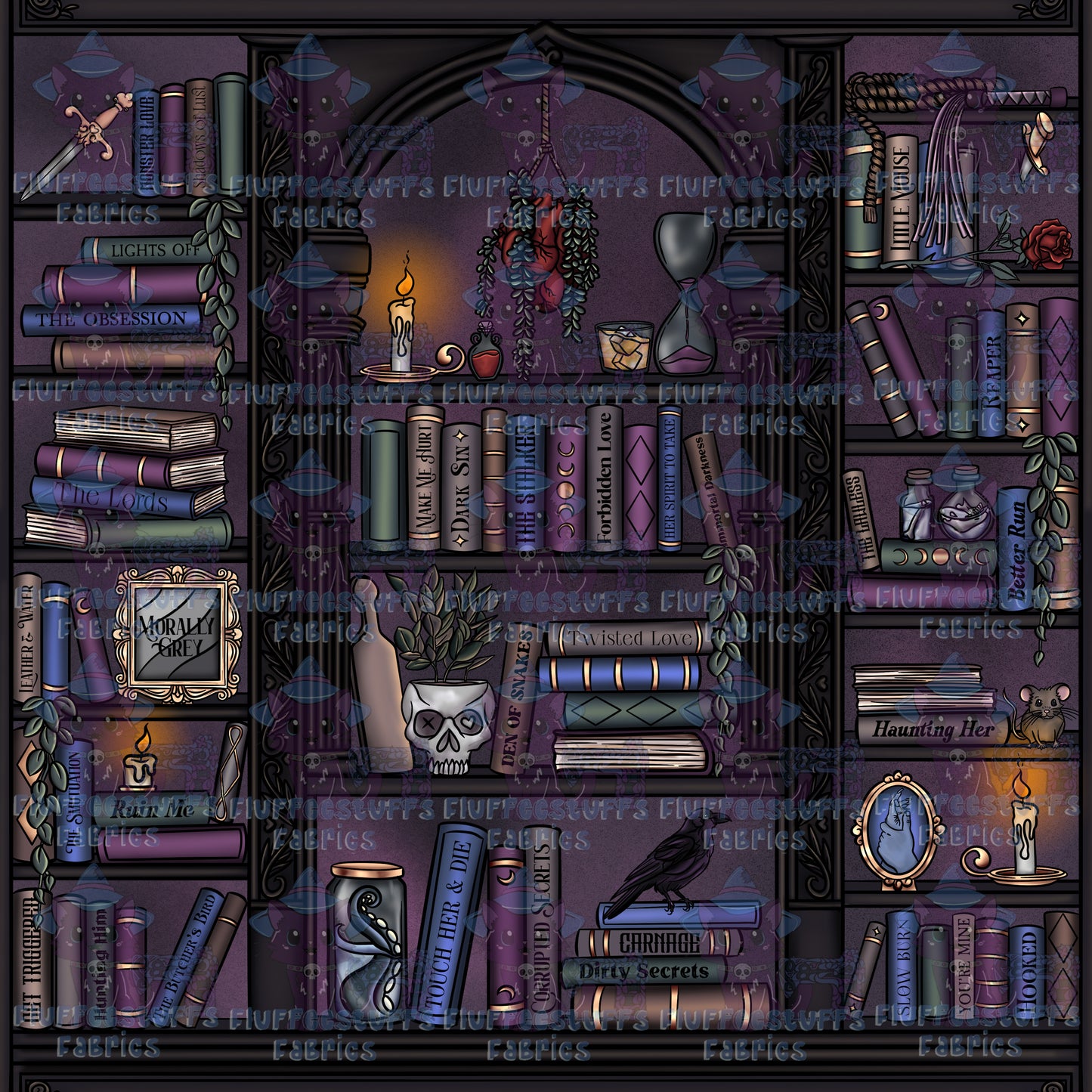 Library Shelves Gothic Citrine