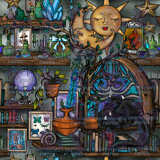 Library Shelves by Bobbi J