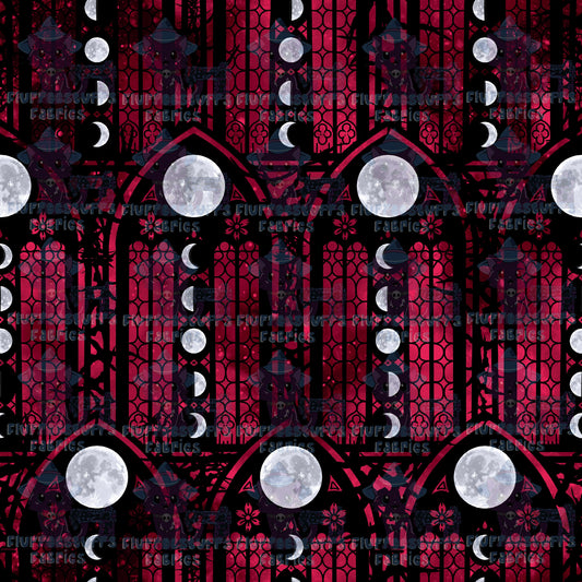 Lunar Stained Glass Crimson