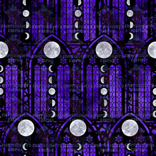 Lunar Stained Glass Purple