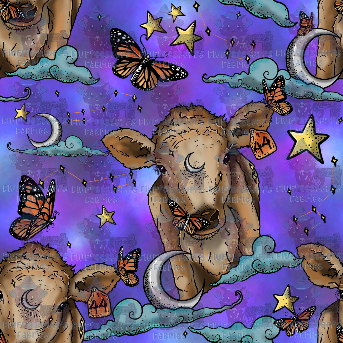 Moon Cow and Stars B