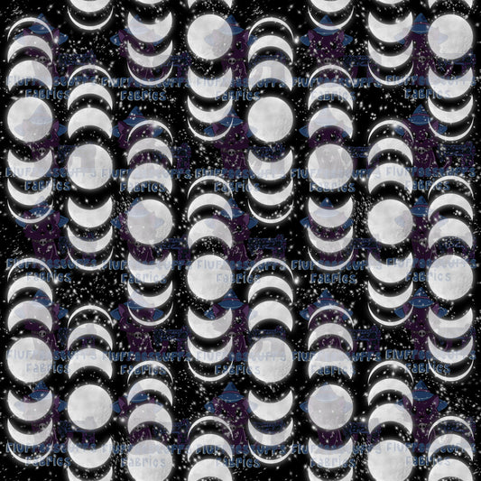 Moon Phases Black Small