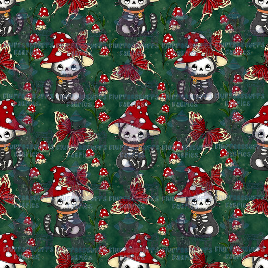 Mushroom Skeleton Kitty A