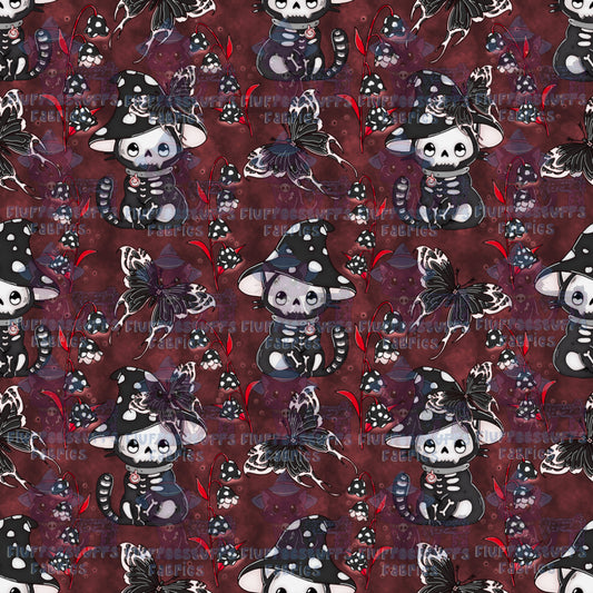 Mushroom Skeleton Kitty B