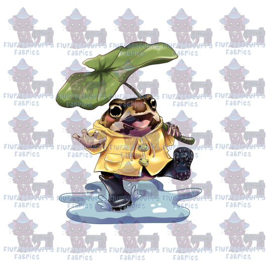 Panel Citrus Critters Rainy Day Frog