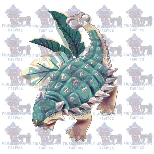 Panel Citrus Dinos Ankylosaurus Baby Bumpy