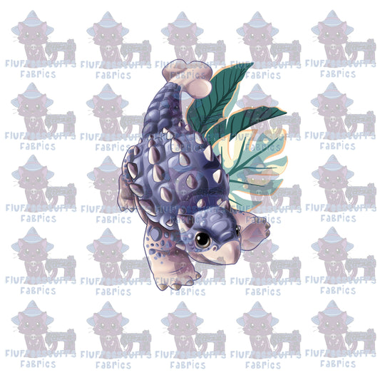 Panel Citrus Dinos Ankylosaurus Baby Smoothie
