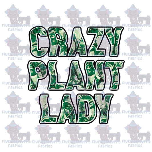 Panel Crazy Plant Lady