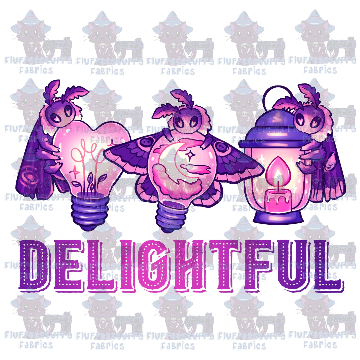 Panel Delightful Moths B