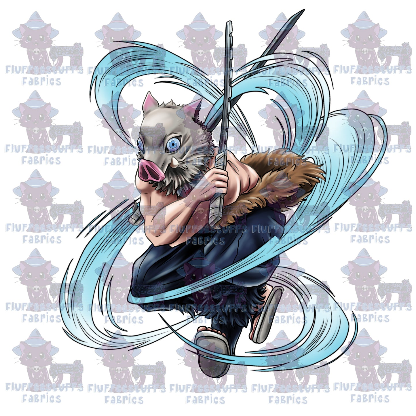 Panel Demon Killers Inosuke Elegance