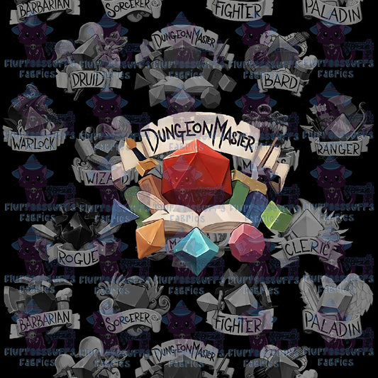 Panel DnD Dungeon Master Black