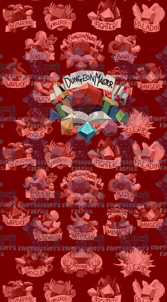 Panel DnD Dungeon Master Red
