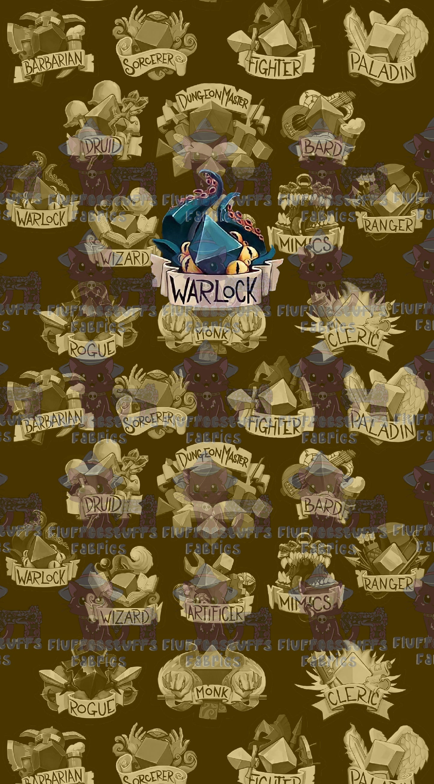 Panel DnD Warlock Bronze