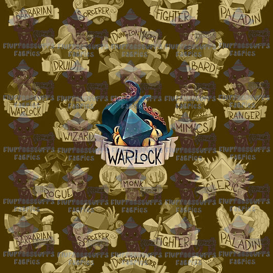 Panel DnD Warlock Gold