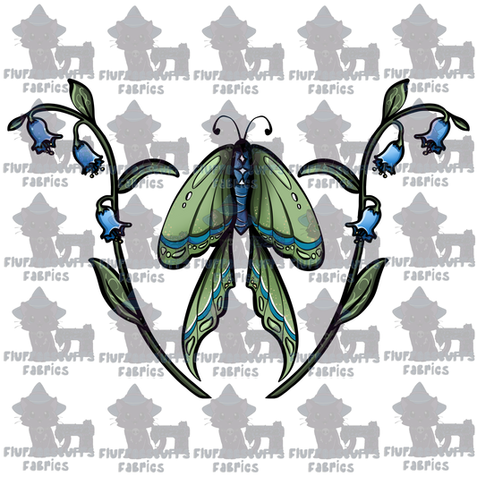 Panel Ghost Swing Lunar Moth