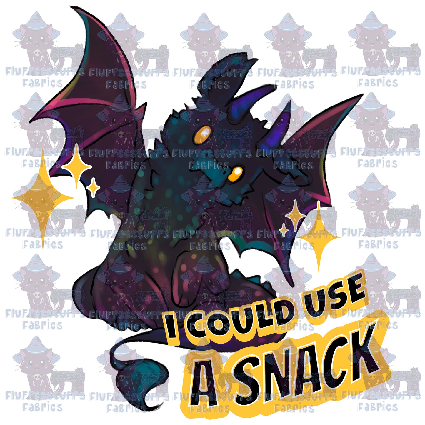 Panel Four Wing Iridescent Dragon Snack