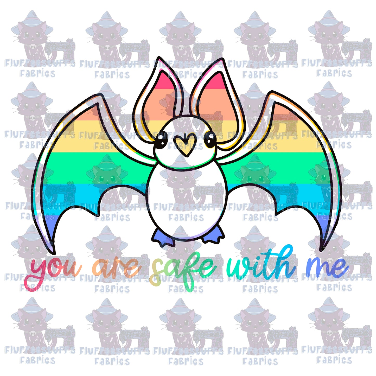 Panel Pastel Bat Safe With Me