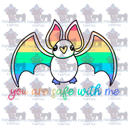 Panel Pastel Bat Safe With Me