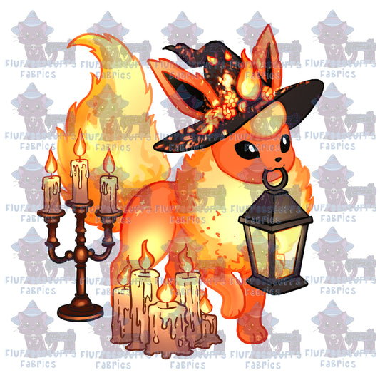 Panel Pocket Pals Witchy Fox Fire