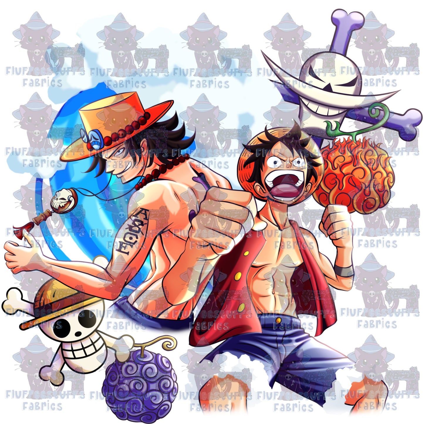 Panel Straw Hat Pirates Brothers