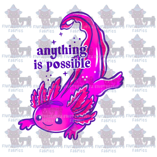 Panel Swim Safe Axolotl
