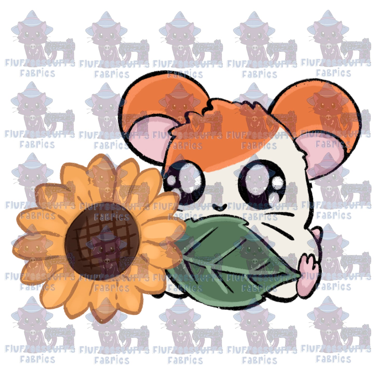 Panel_ Hamster Flowers