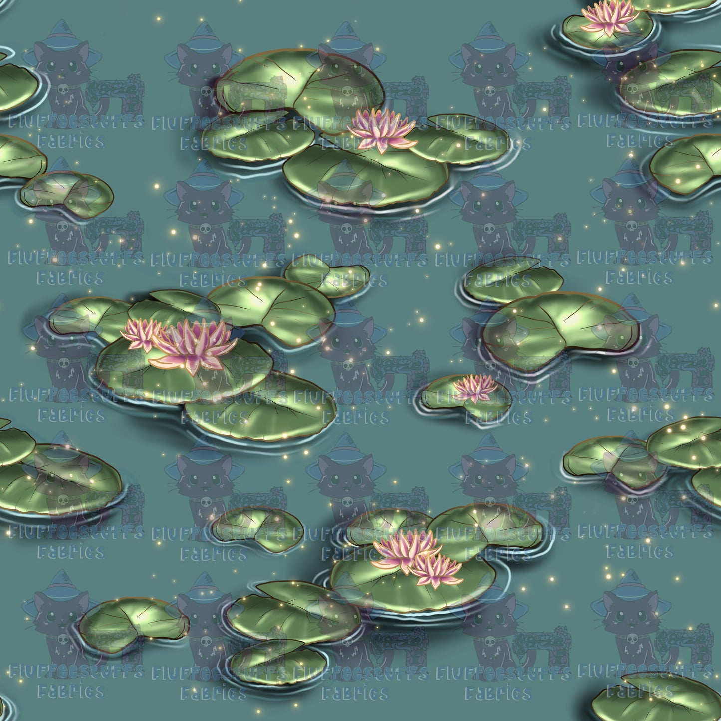 Pawsitive Dragons Koi and Lily Pads Coord