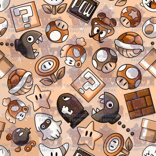 Plumber Brothers Character Toss Sepia