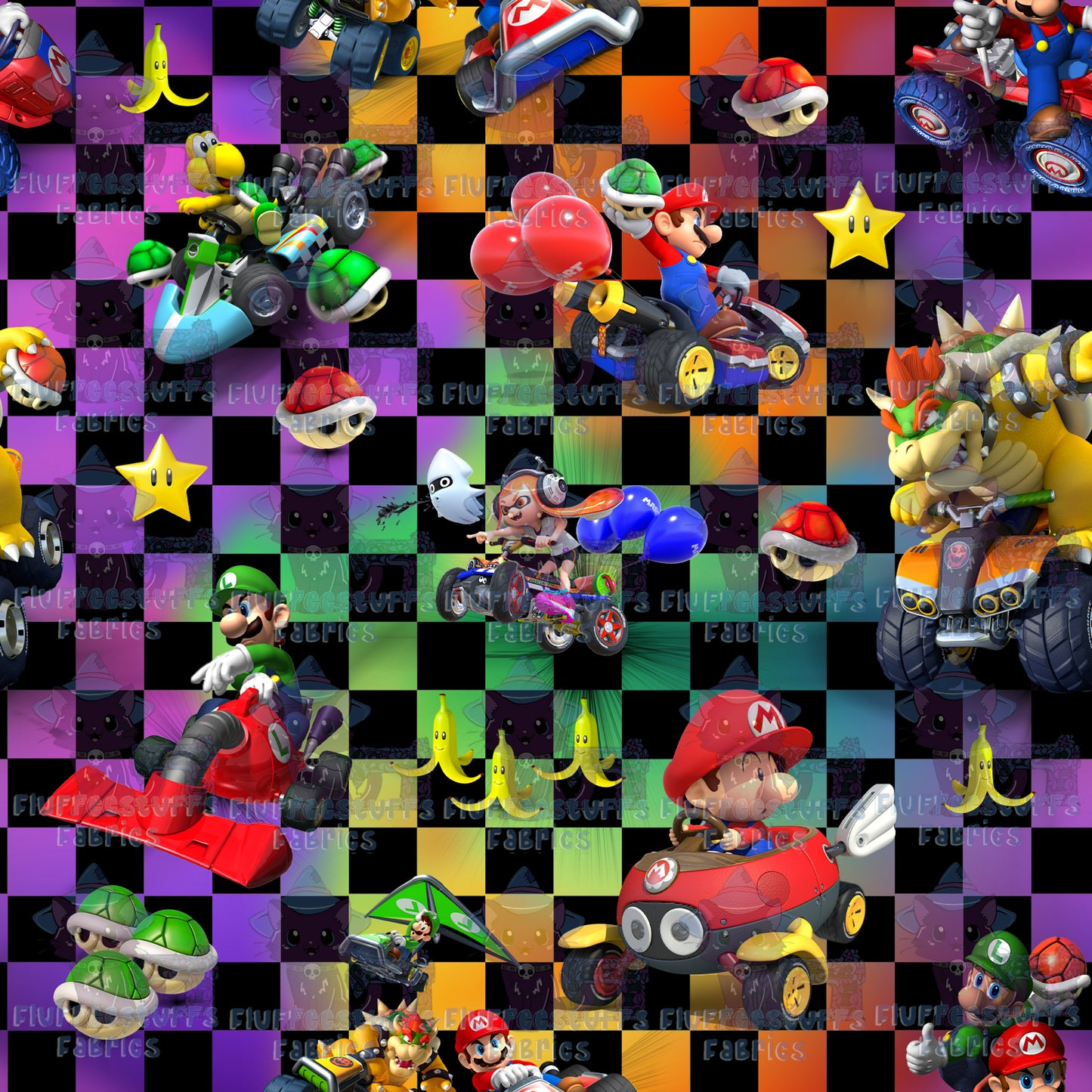 Plumber Brothers Rainbow Checkered