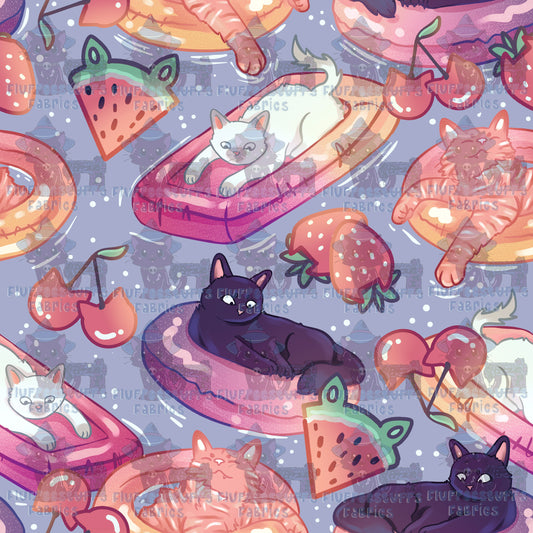 Poolside Floaties Kitty Muted