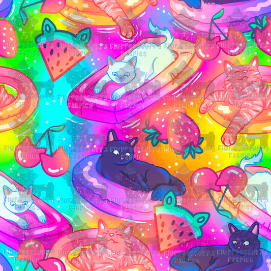 Poolside Floaties Kitty Swim Safe